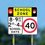 School Road Safety Sign