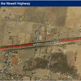 Newell Highway works map