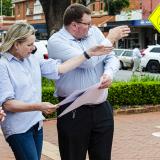 General Manager George Cowan, MP Sussan Ley and Deputy General Manager Infrastructure Shane Wilson.