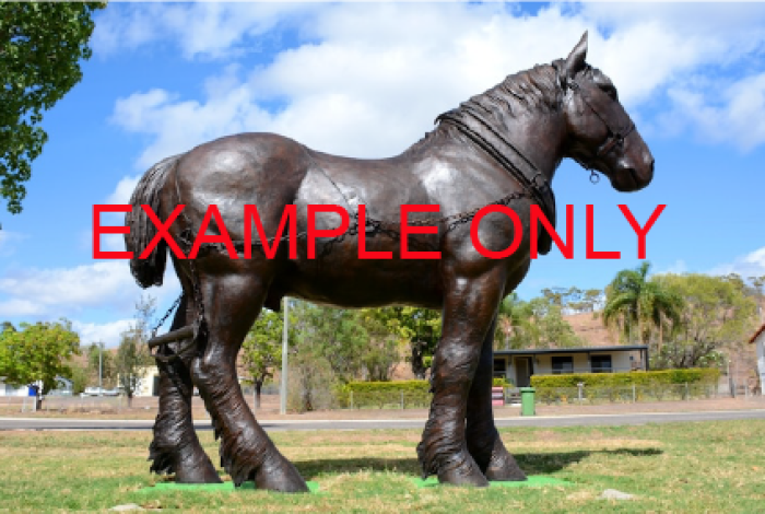 DA - Bronze Statue – Clydesdale