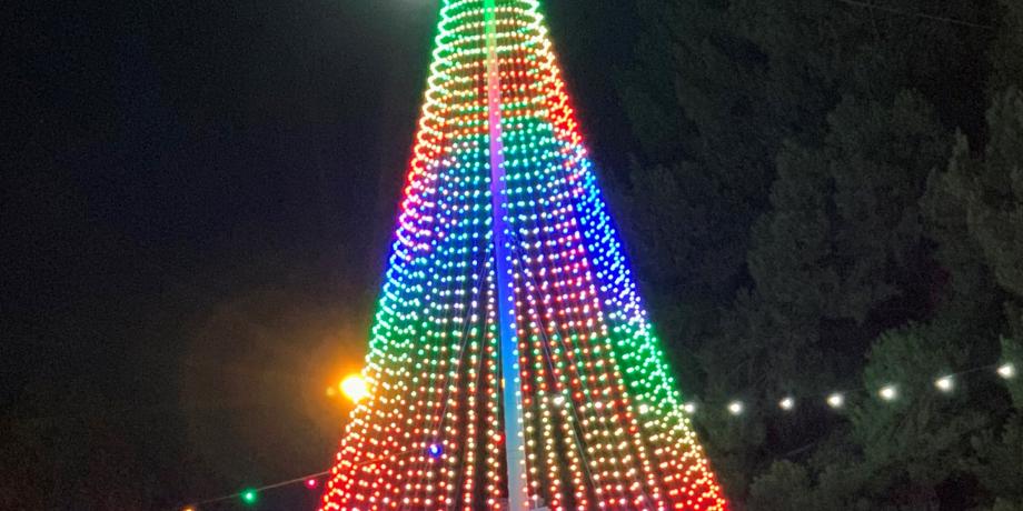 Christmas mega tree in Narrandera